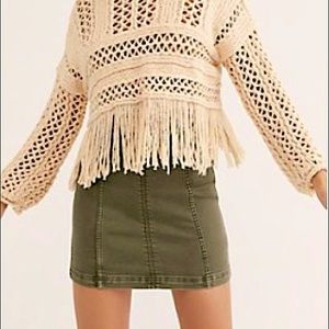 Free People Modern Femme Denim Mini Skirt
